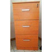 Kardex 3 Cajones Melamina Peral