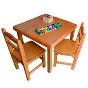 Mesa y Sillas de Madera Kinder